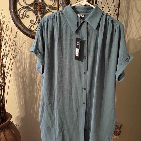 Teal Shift Dress - Picture 1 of 3